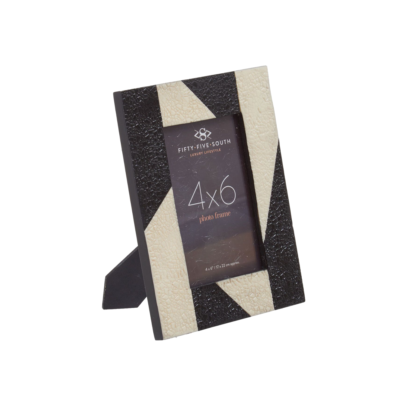 Ezra 4x6 Photo Frame Black/White