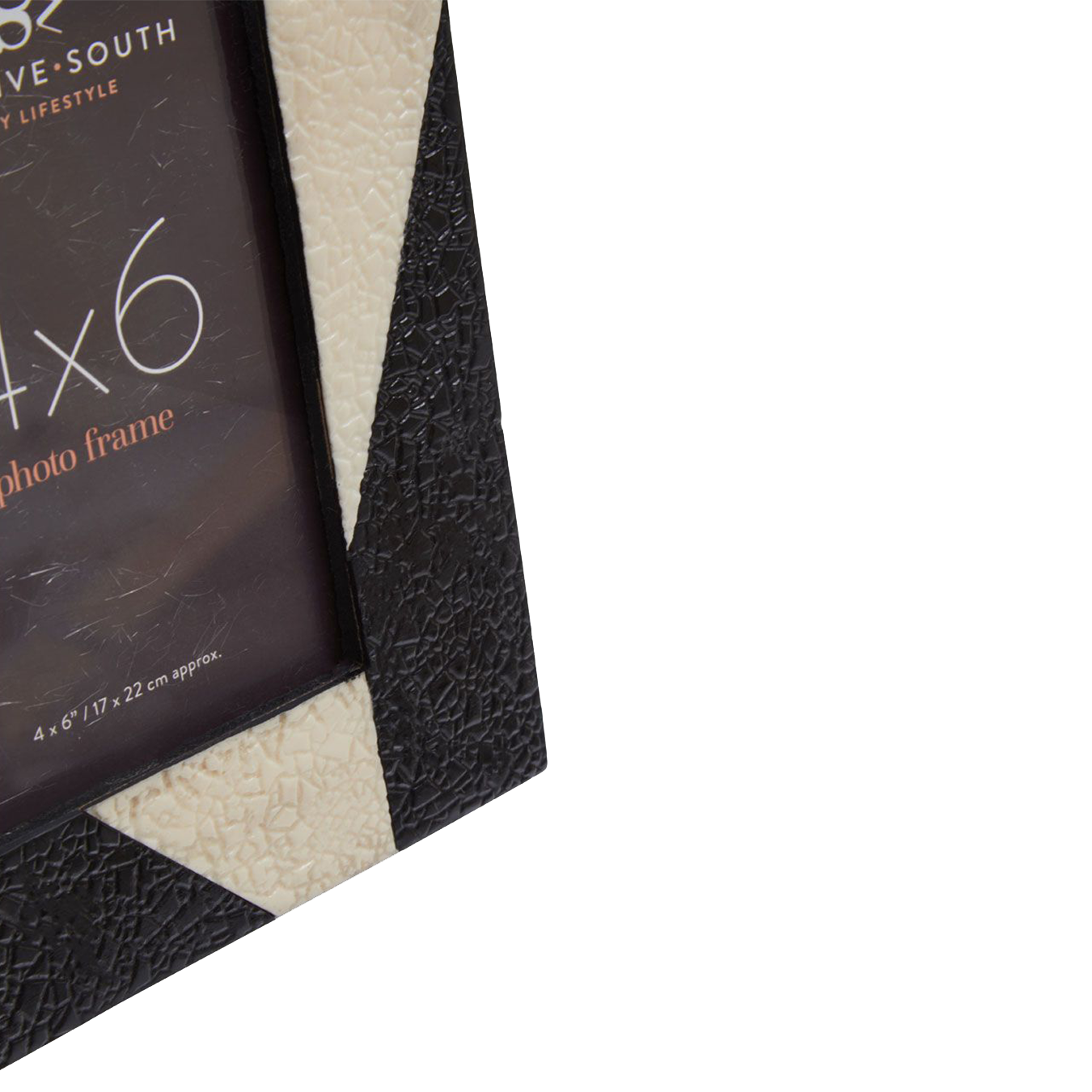 Ezra 4x6 Photo Frame Black/White