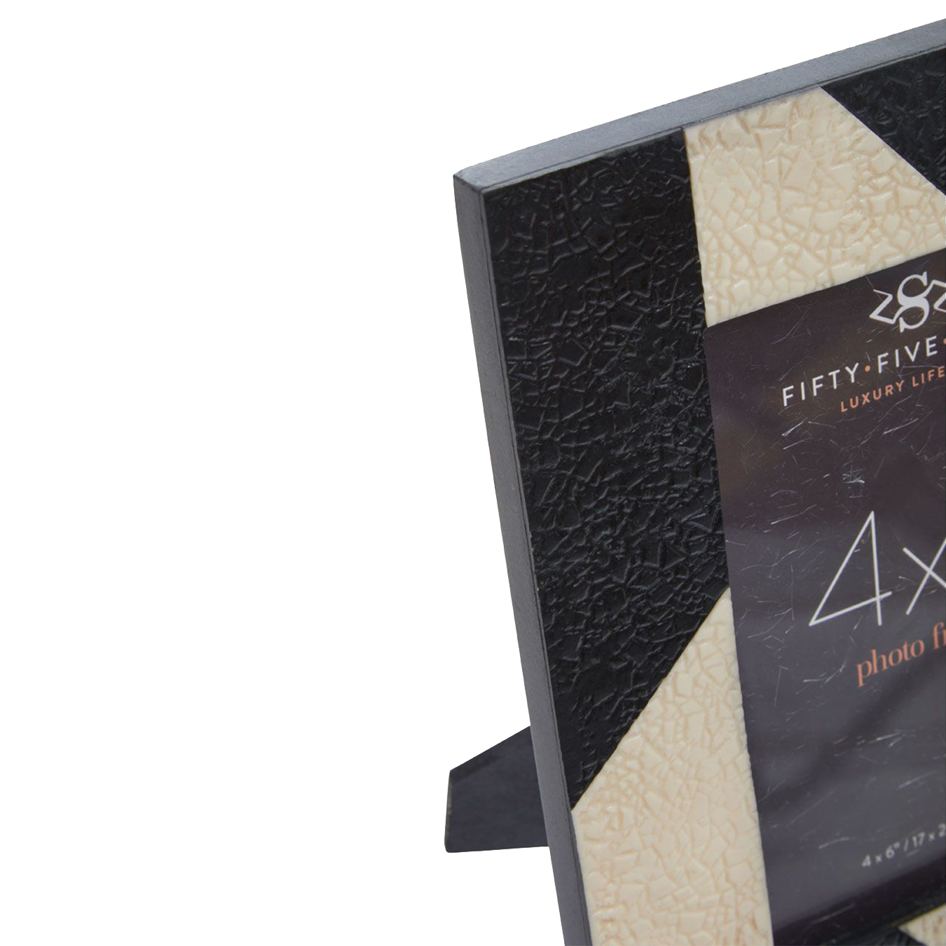 Ezra 4x6 Photo Frame Black/White