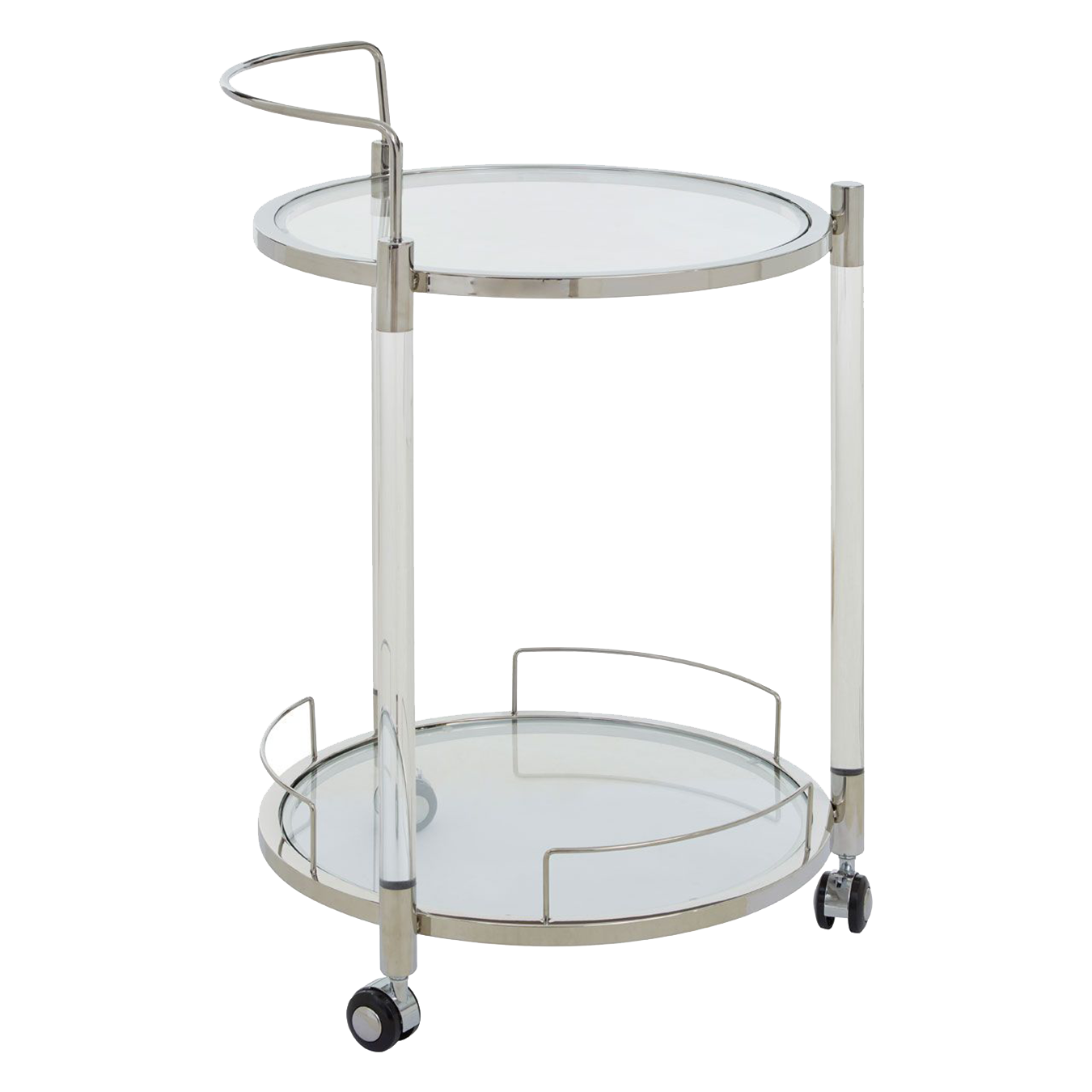 Oria Round Trolley Silver