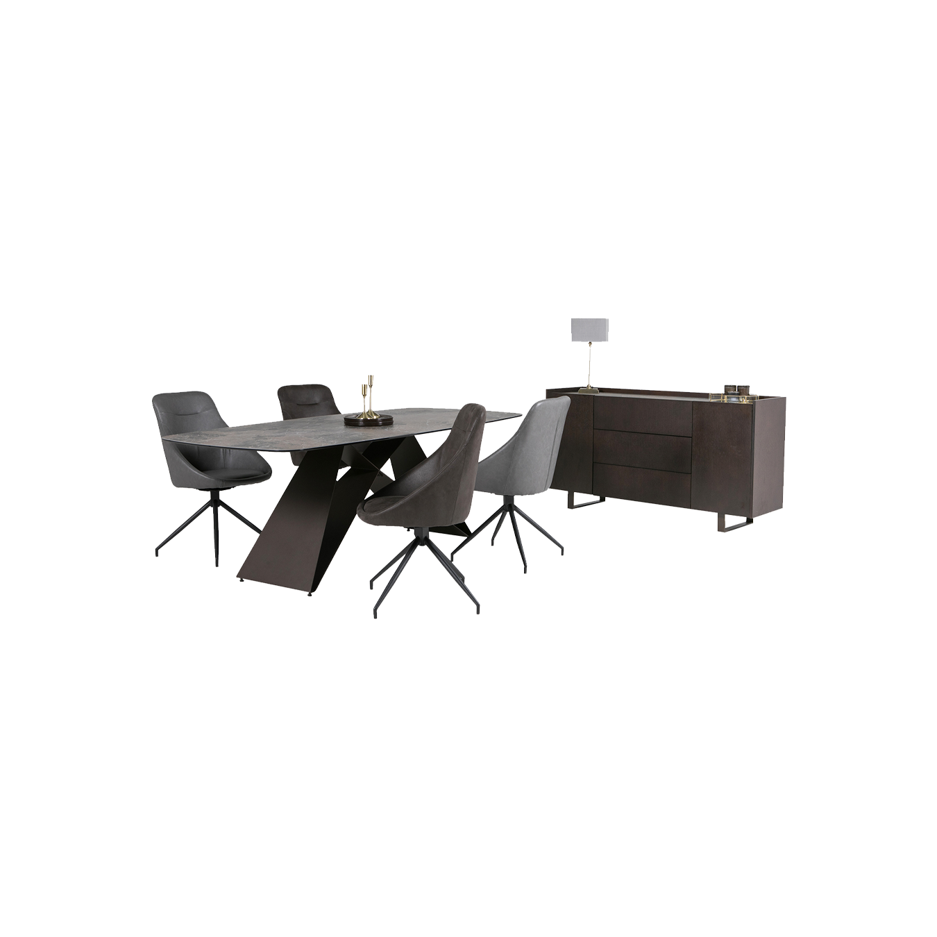 Settle Dining Table 2.2m | Ceramic