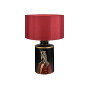 Hand Painted Zebra & Mulberry Silk Shade