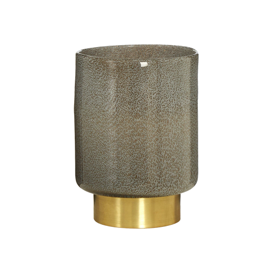 Cleo Grey And Gold Finish Vase