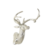 Wall Mounted Stag With Curved Antlers