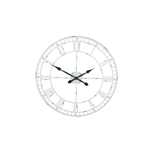 Soft Grey Large Wall Clock