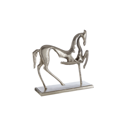 Silver Horse Sculpture
