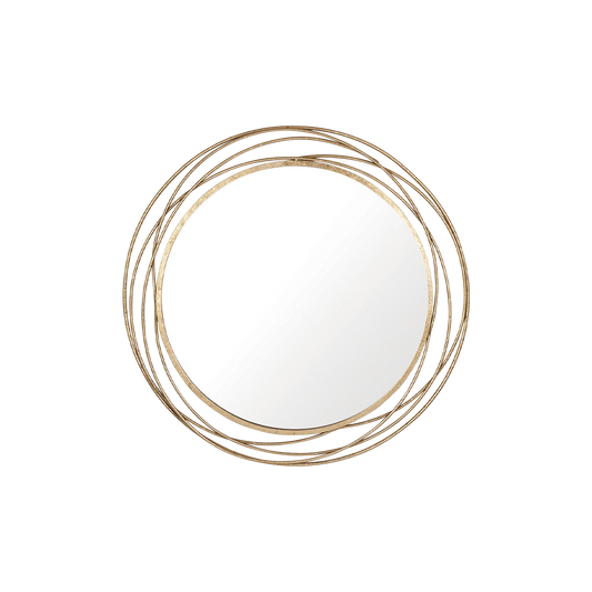 Antique Metal Round Wall Mirror