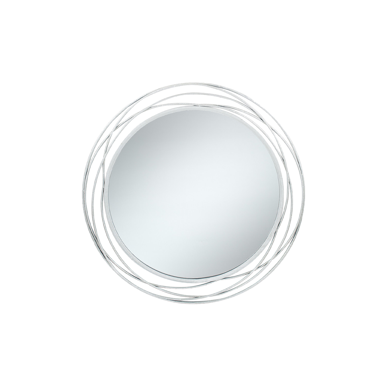 Antique Metal Round Wall Mirror