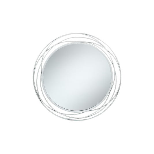 Antique Metal Round Wall Mirror