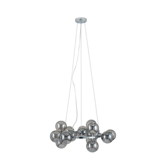 Lustre Glass Ball and Metal Pendant