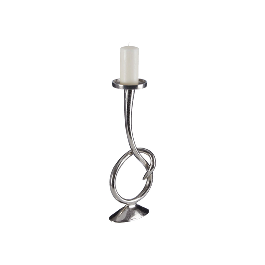Twist Nickel Candle Holder