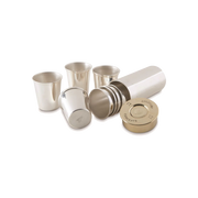 Set of Eight Shot Cups & Holder