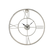 Double Framed Silver Clock