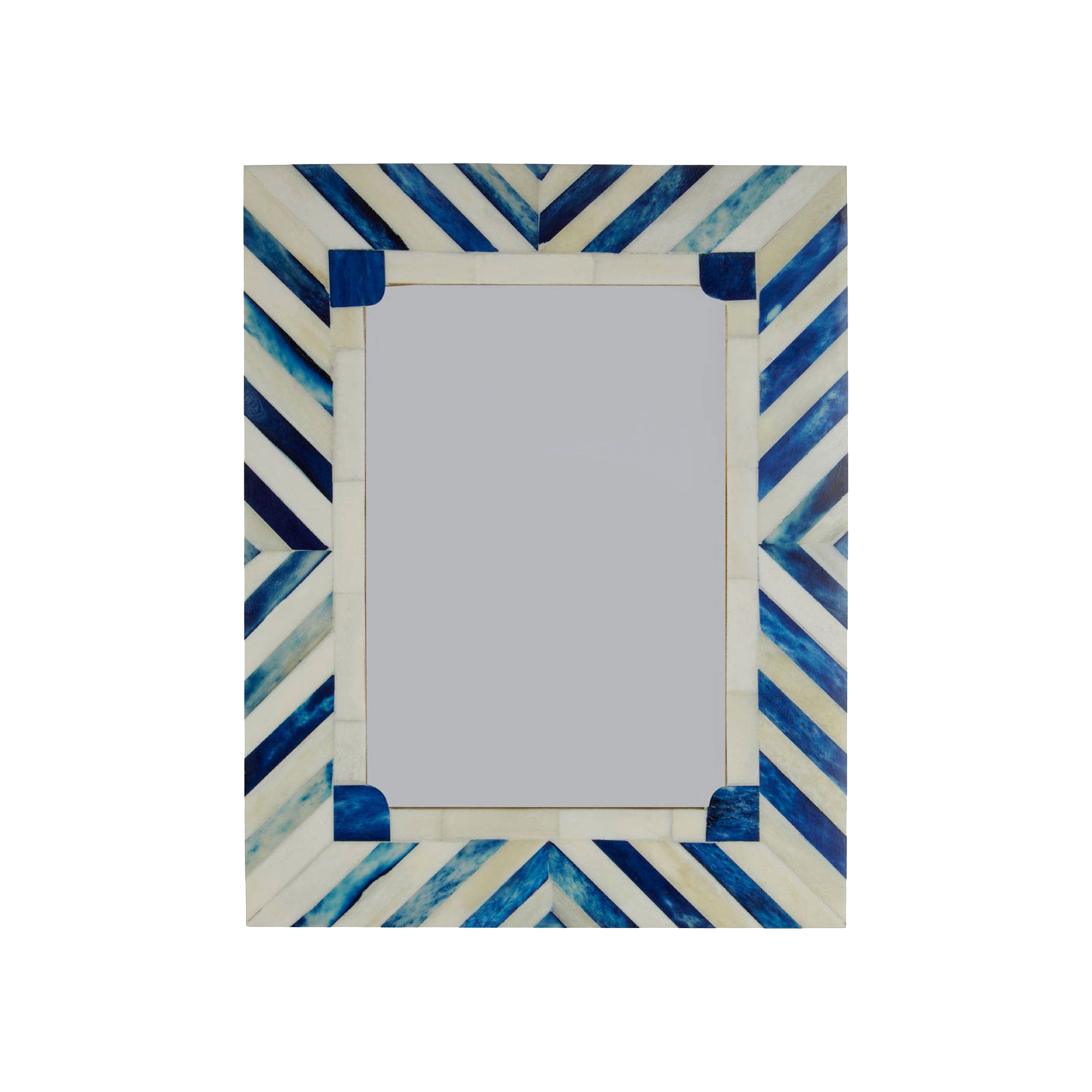 Bowerbird Chevron Photo Frame Blue