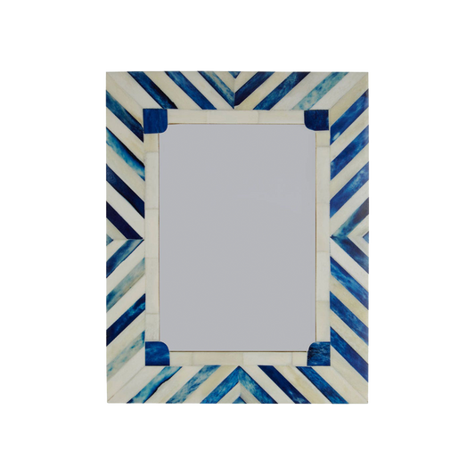 Bowerbird Chevron Photo Frame Blue
