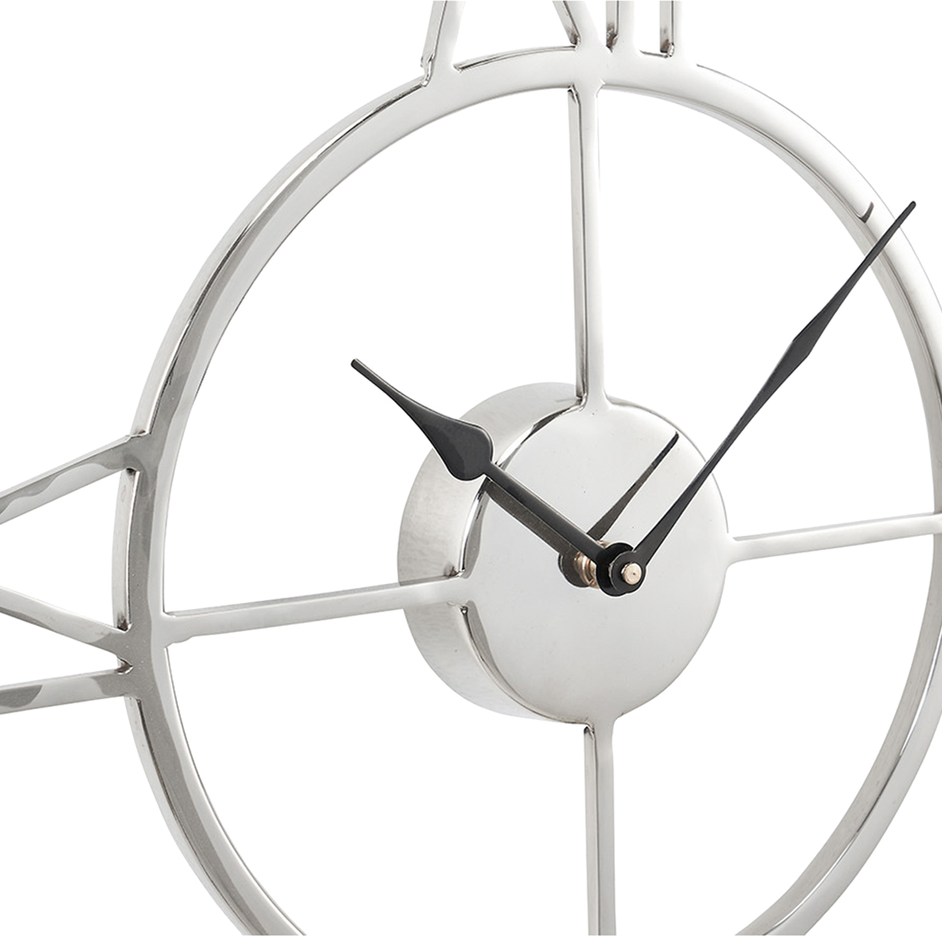 Double Framed Silver Clock