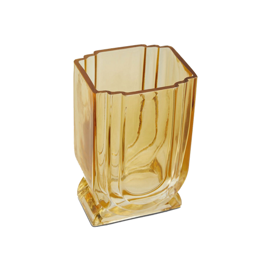 Yellow Glass Vase Small