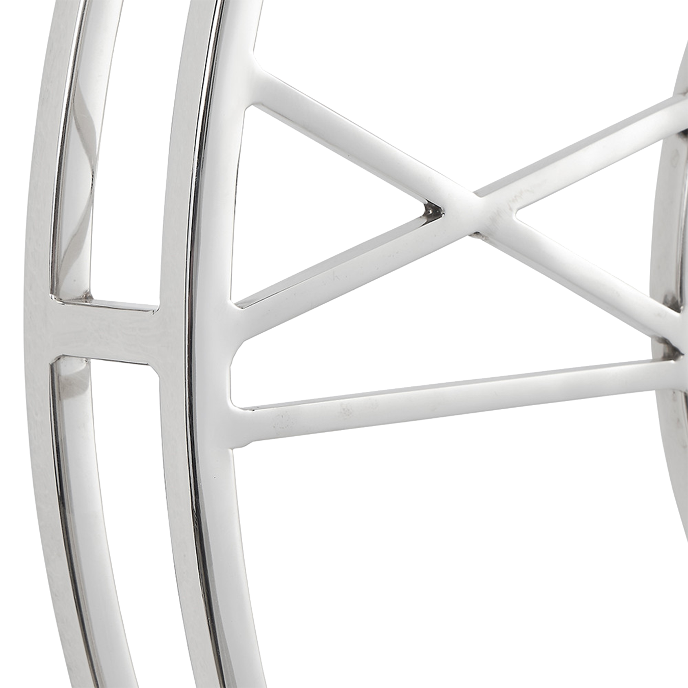 Double Framed Silver Clock