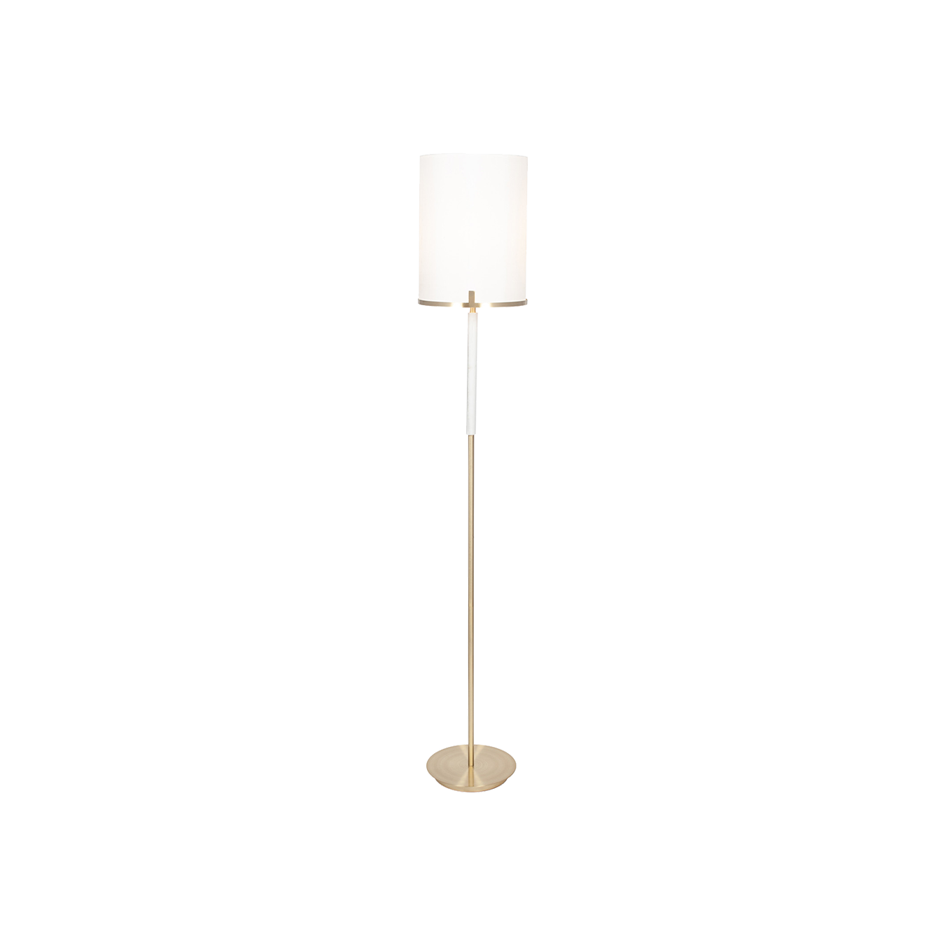 Champagne & Marble Floor Lamp