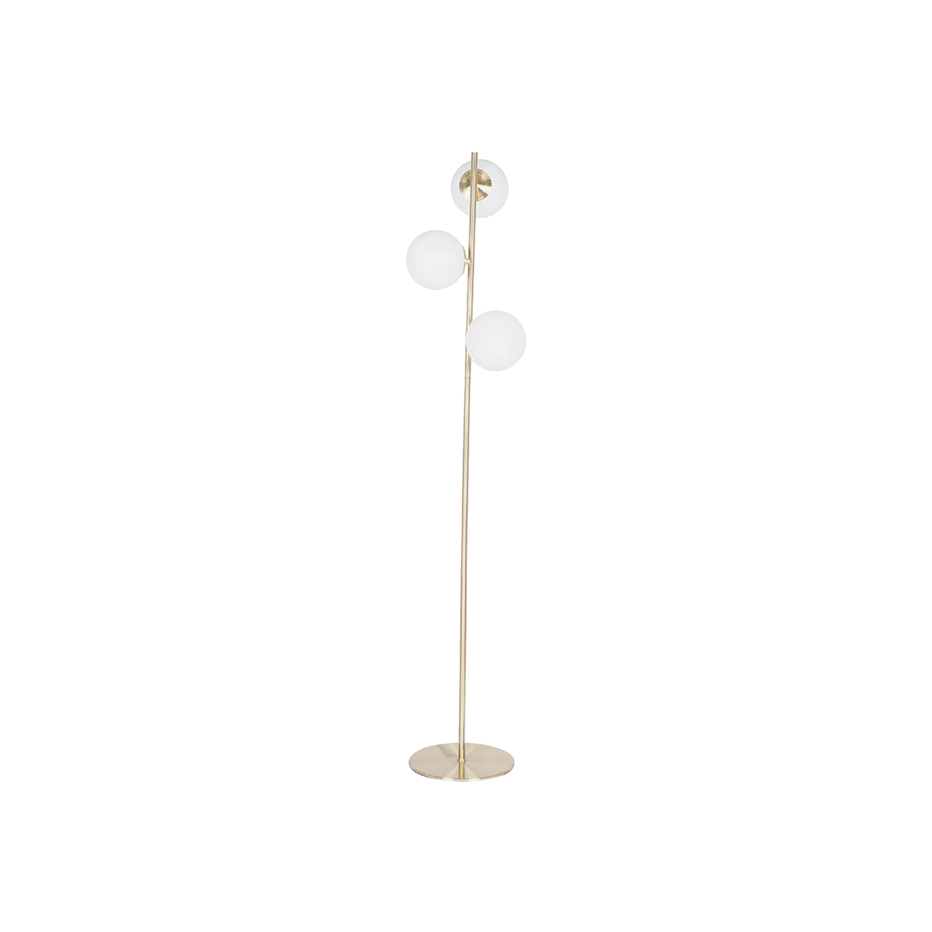 Asterope White Orb & Gold Floor Lamp