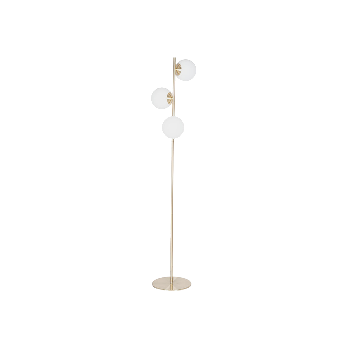 Asterope White Orb & Gold Floor Lamp