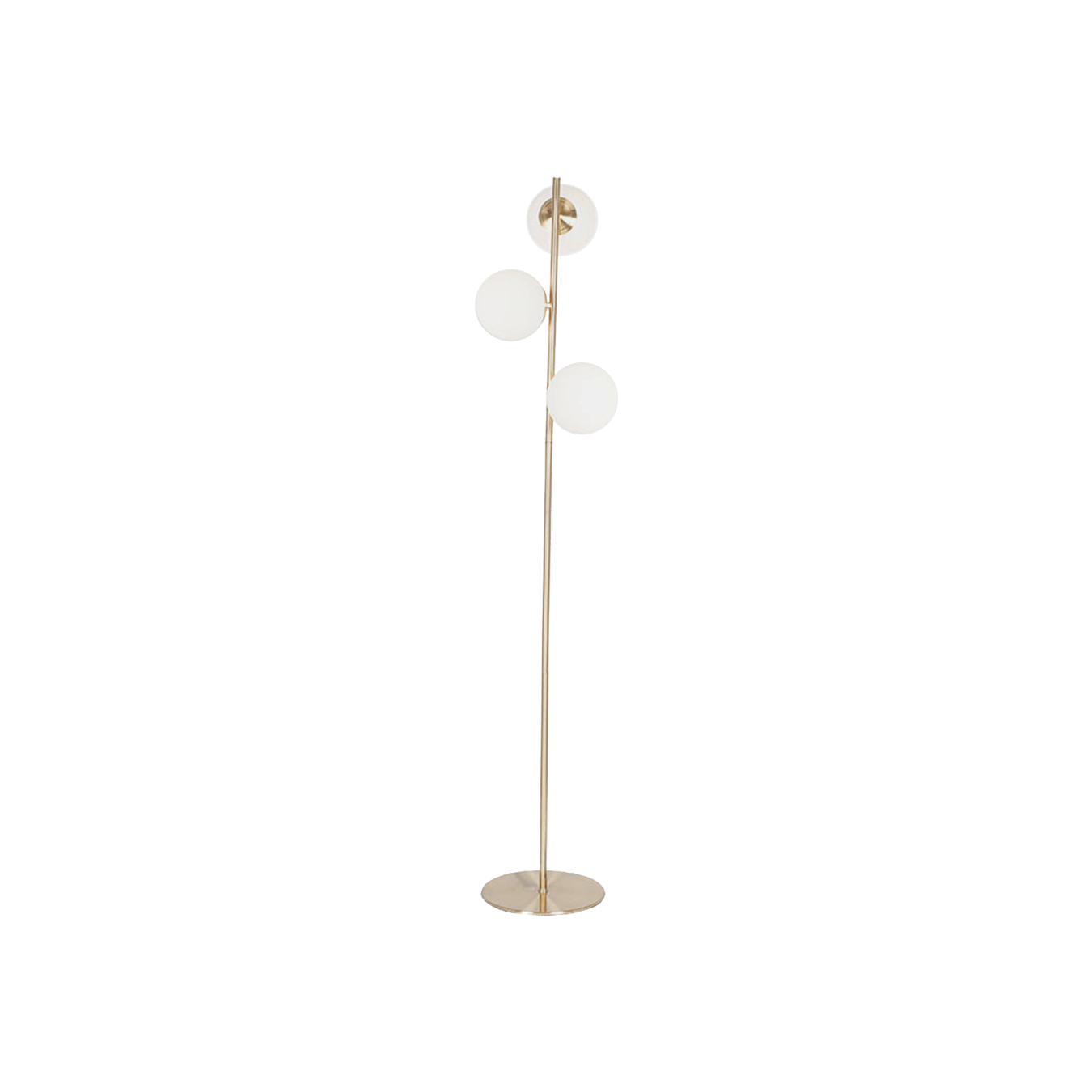 Asterope White Orb & Gold Floor Lamp