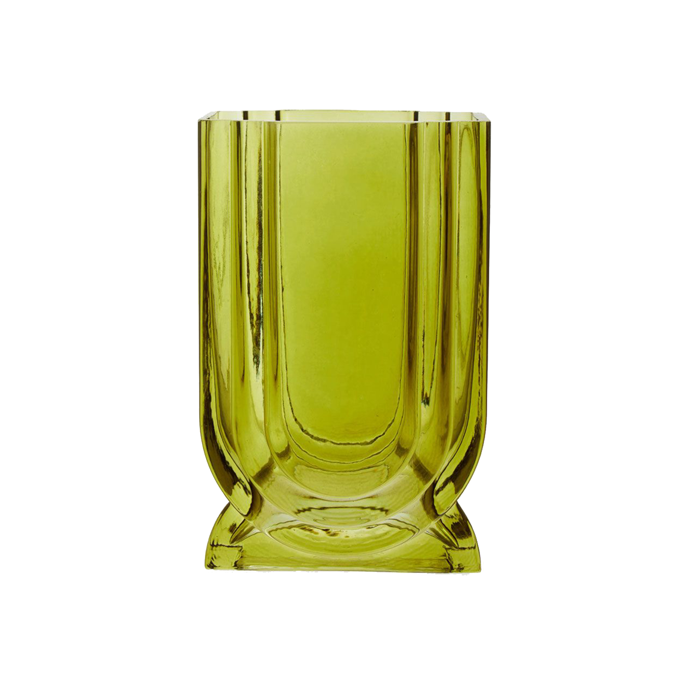 Green Glass Vase Small