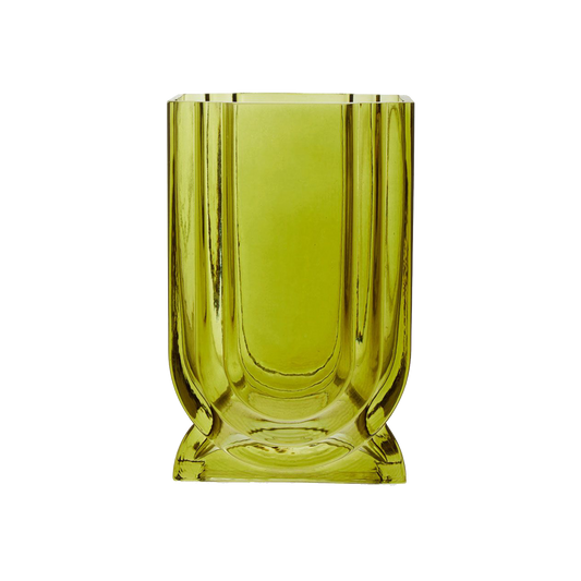 Green Glass Vase Small