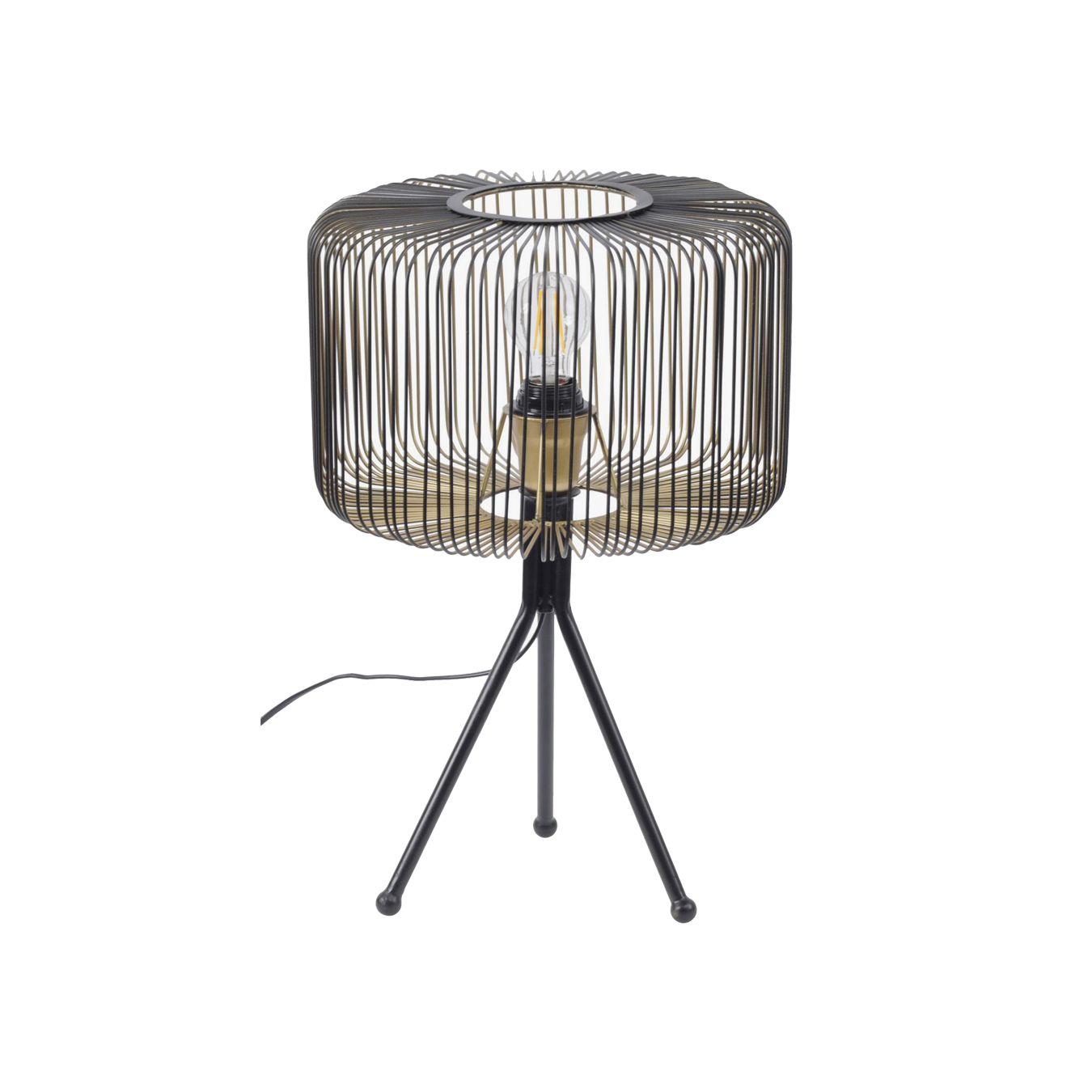 Iron Cage Decorative Table Lamp with Shade