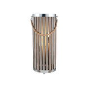 Grey Wash Wood Lantern Lamp