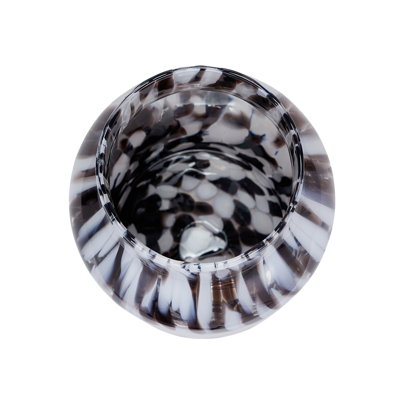 Tortoise Shell Glass Vase Tall