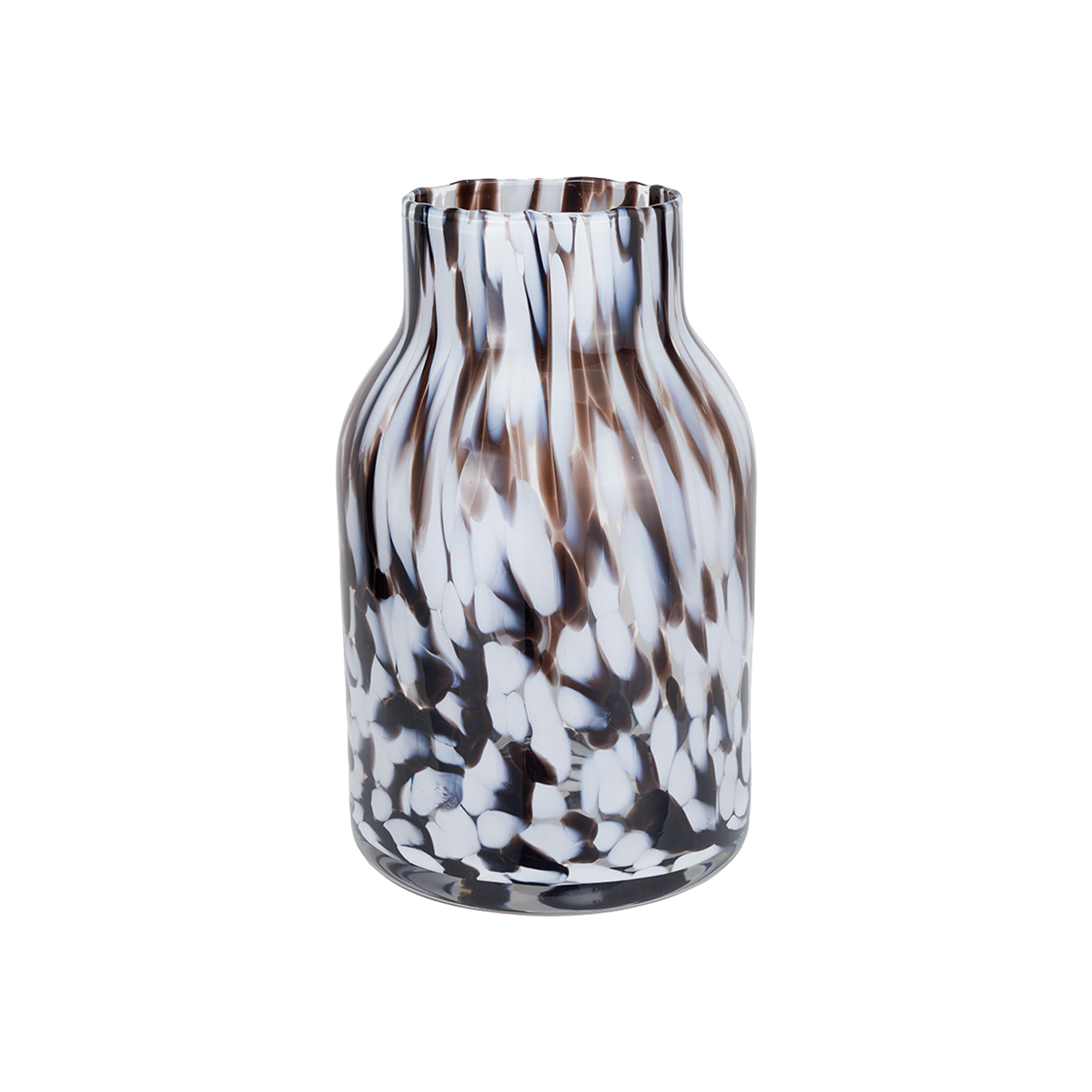 Tortoise Shell Glass Vase Tall