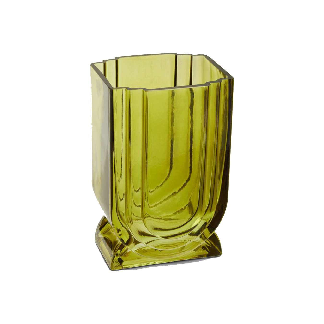 Green Glass Vase Small