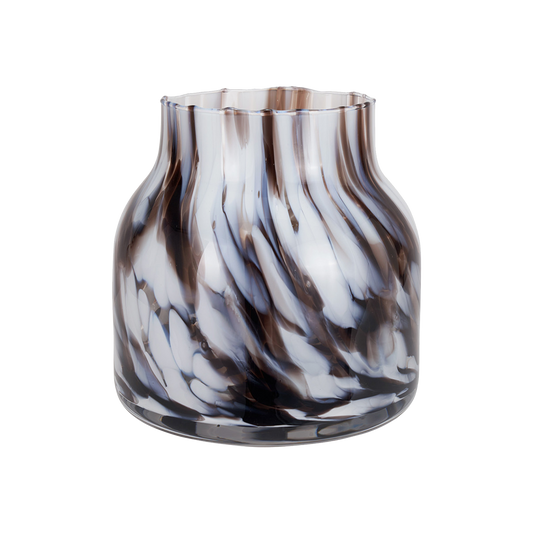 Tortoise Shell Glass Vase Small