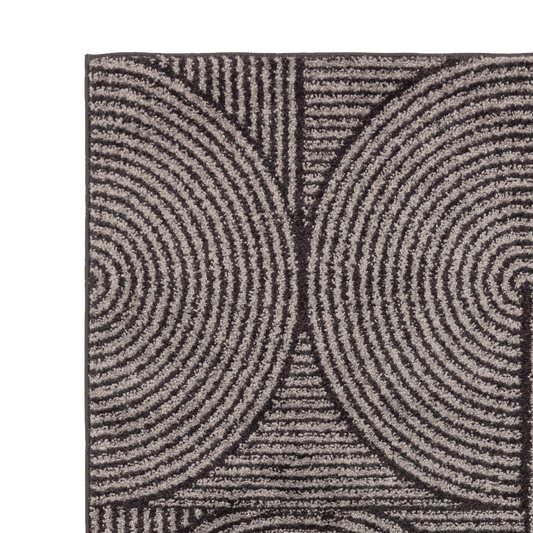 Muse Rug Charcoal Swirl