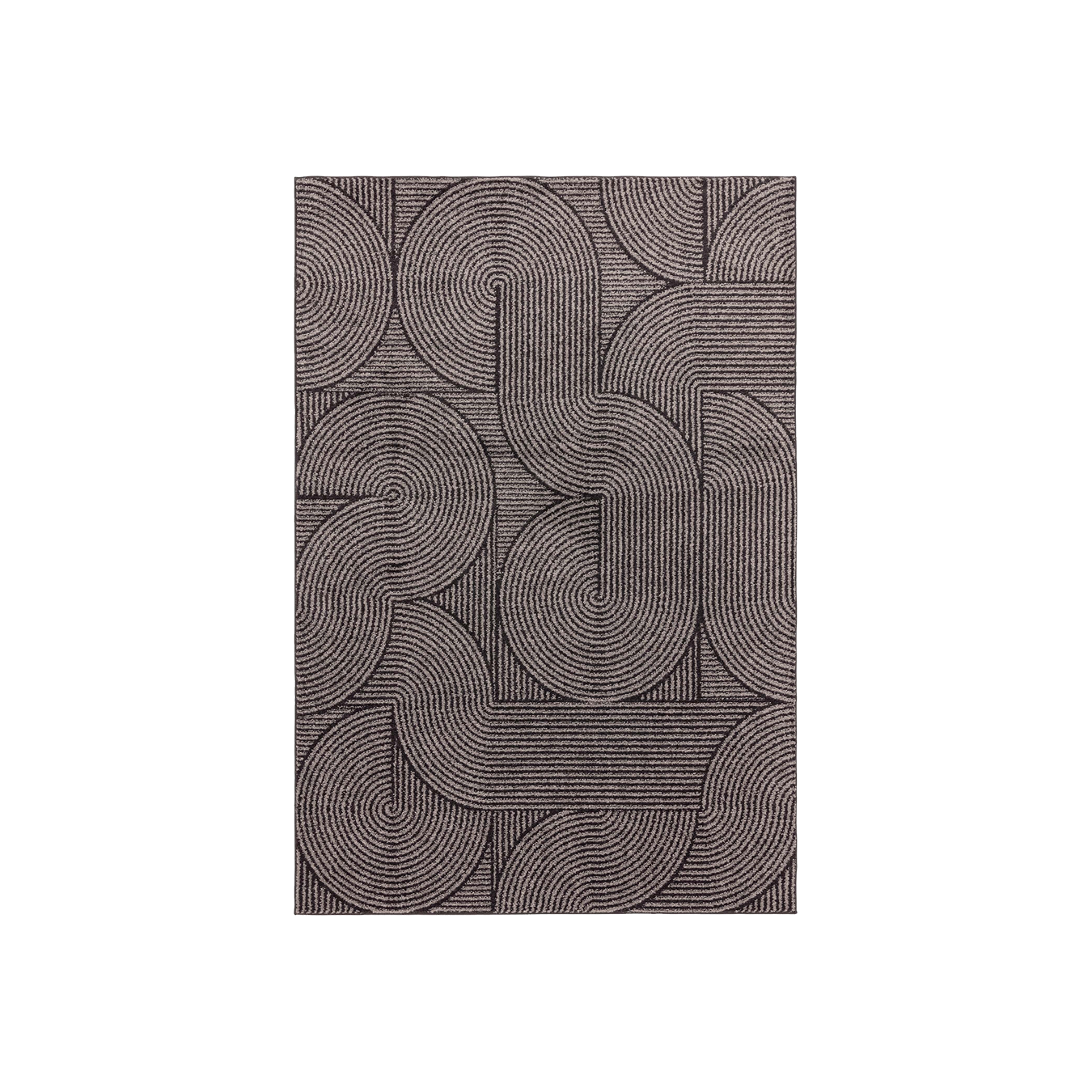 Muse Rug Charcoal Swirl