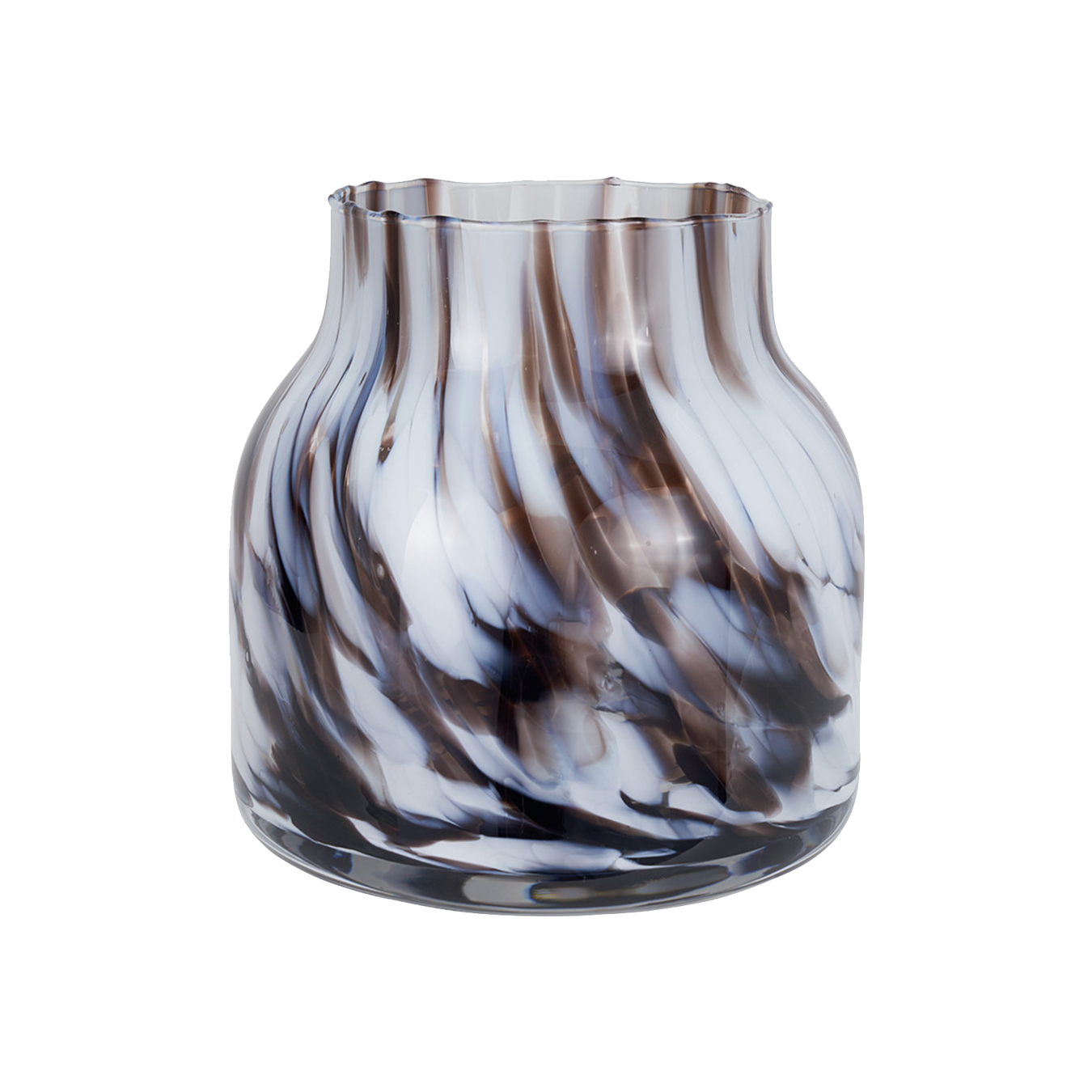 Tortoise Shell Glass Vase Small