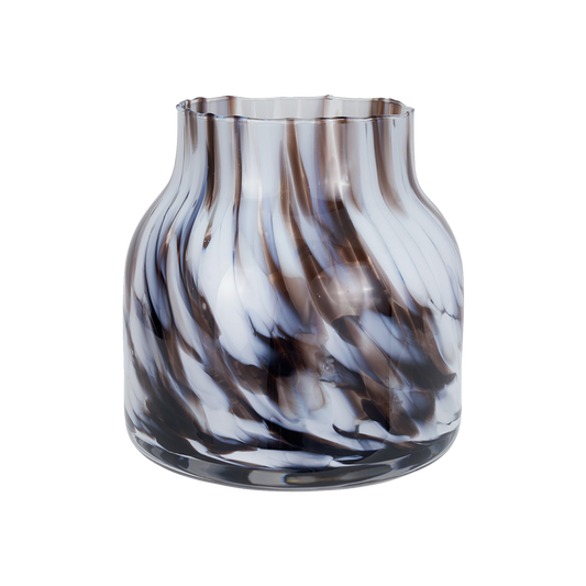 Tortoise Shell Glass Vase Small