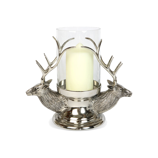 Stag Head Hurricane Lantern