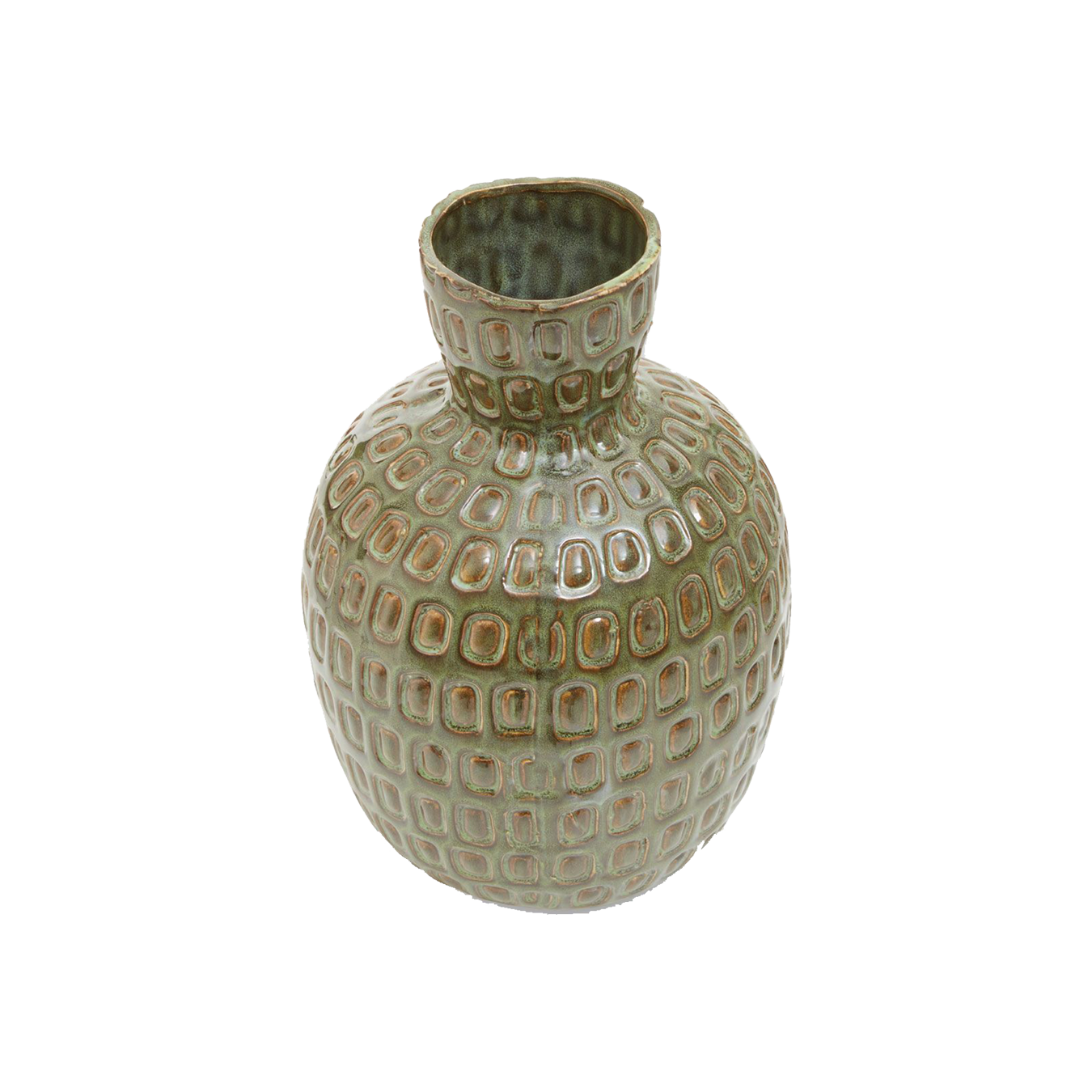 Green Ceramic Vase Small