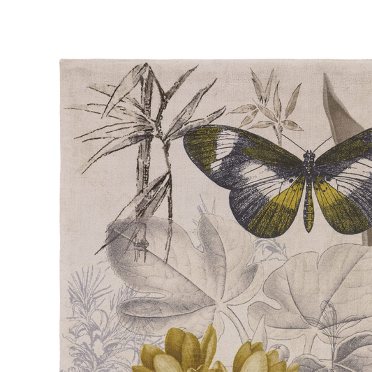 Botany Rug Charcoal/Chartreuse