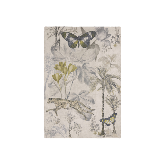 Botany Rug Charcoal/Chartreuse