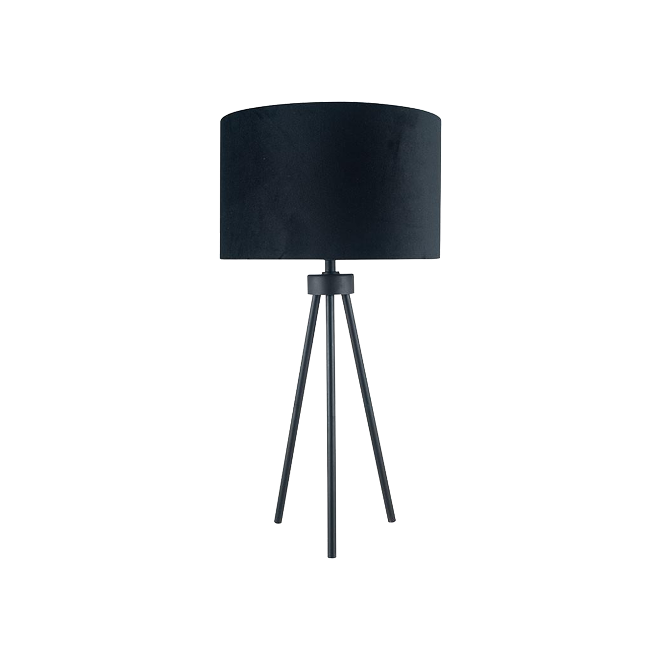 Matt Black Metal Tripod Table Lamp
