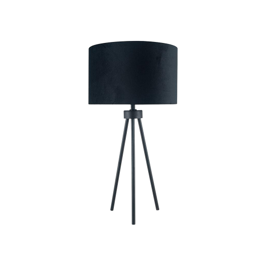 Matt Black Metal Tripod Table Lamp