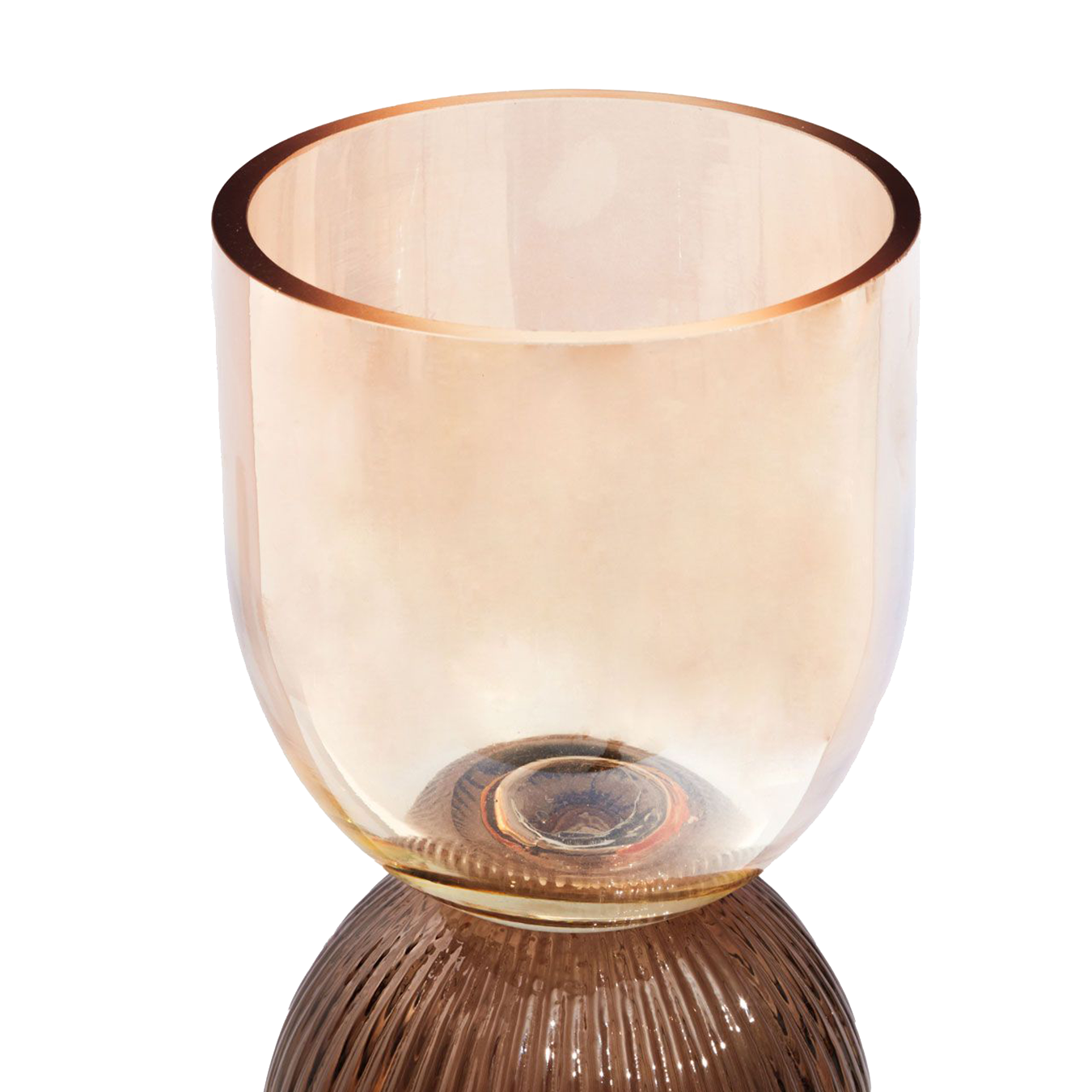 Two Tone Glass Vase Small
