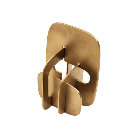 Prato Abstract Gold Sculpture