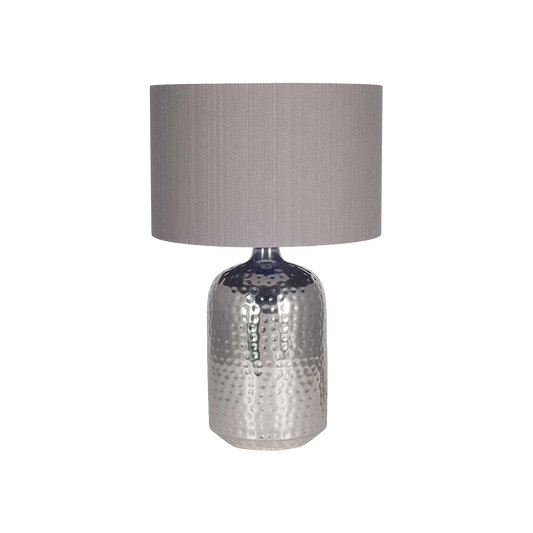 Hammered Lamp Silver