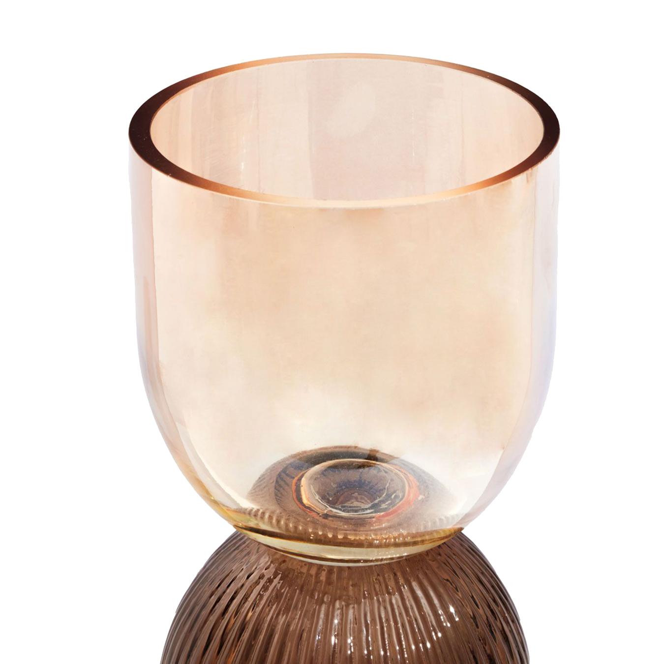 Two Tone Glass Vase Large