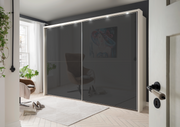 Bermuda Sliding Wardrobe Glass Graphite 200cm