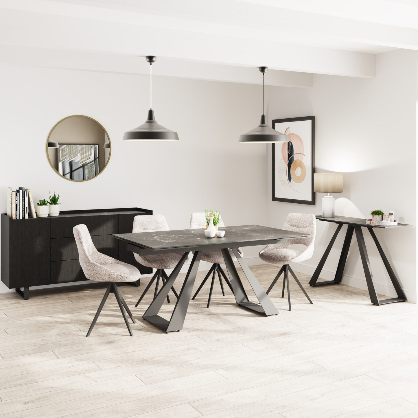 Inca Extending Dining Table | Sintered Stone